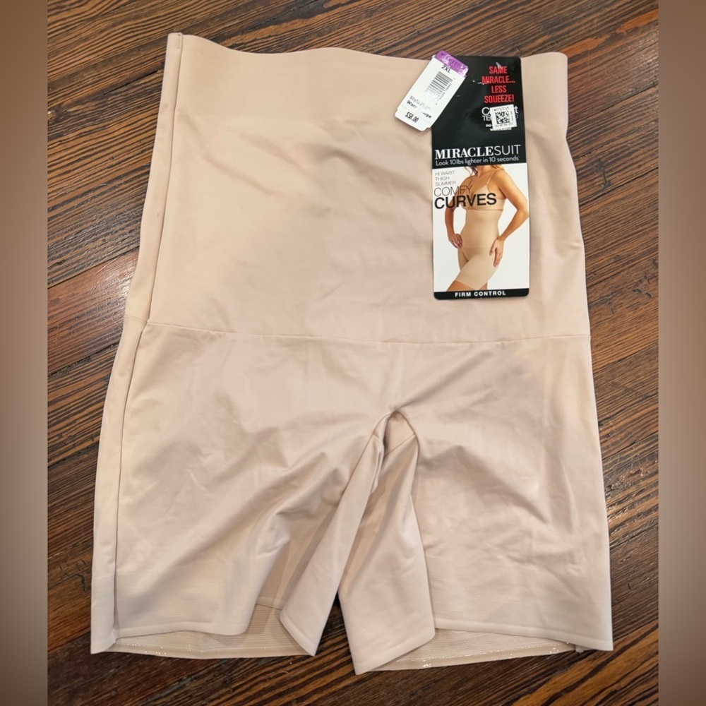 Miraclesuit High Waist Thigh Slimmer Firm Control Body shaper NWT Sz Plus 2xl